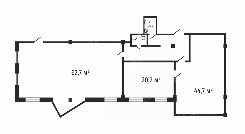 Офис в Санкт-Петербург пер. Каховского, 12 (148 м) - Фото 2