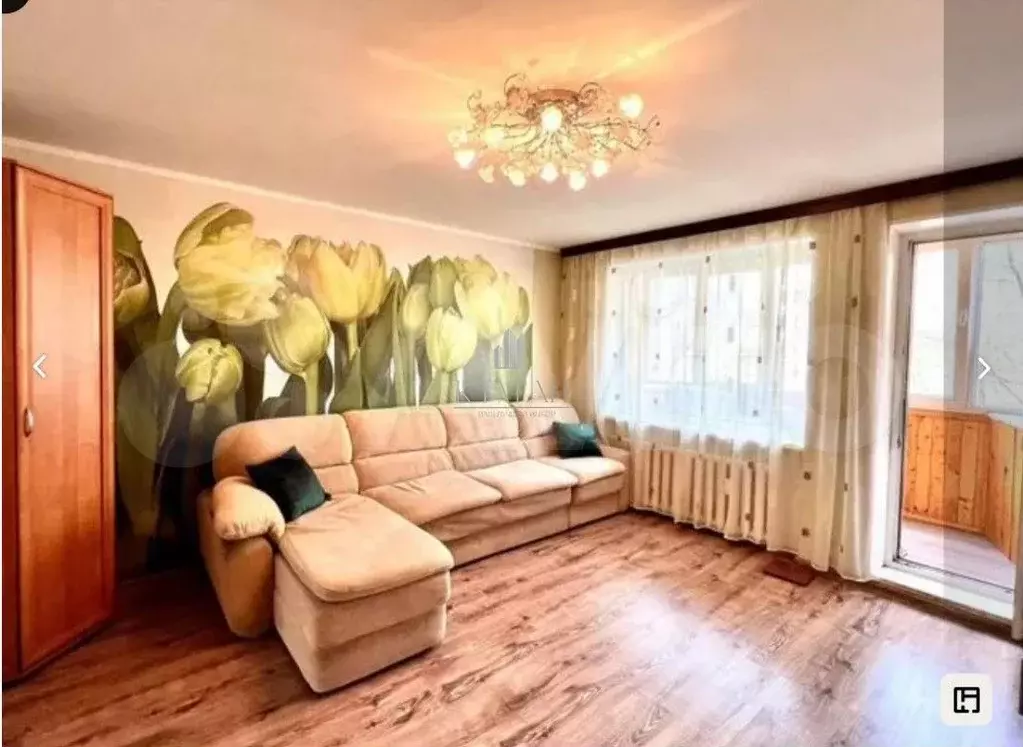 3-к. квартира, 60 м, 3/9 эт. - Фото 1