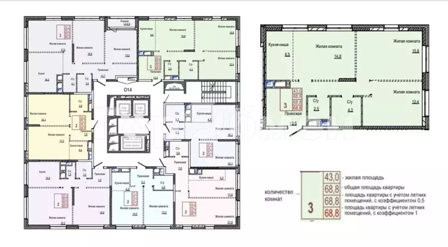 3-комнатная квартира: Долгопрудный, микрорайон Гранитный, жилой ... - Фото 1