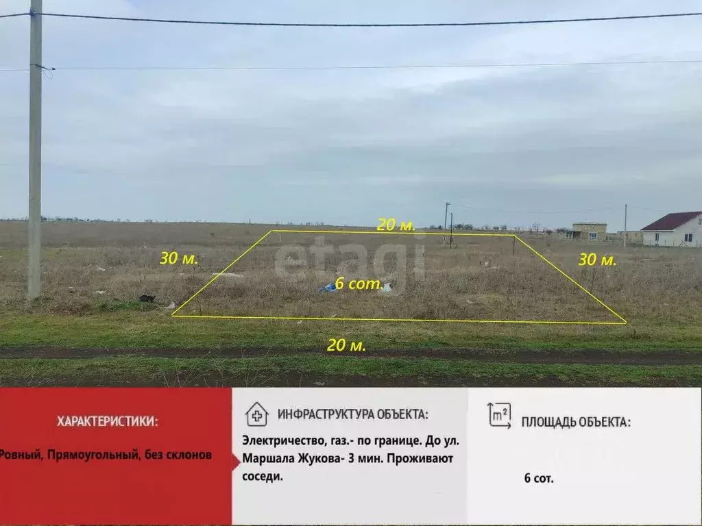 Участок в Крым, Симферопольский район, с. Мирное  (6.1 сот.) - Фото 0