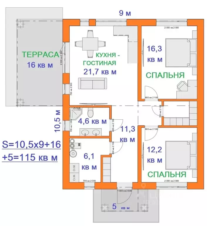 Дом в Свердловская область, Сысертский городской округ, пос. ... - Фото 0