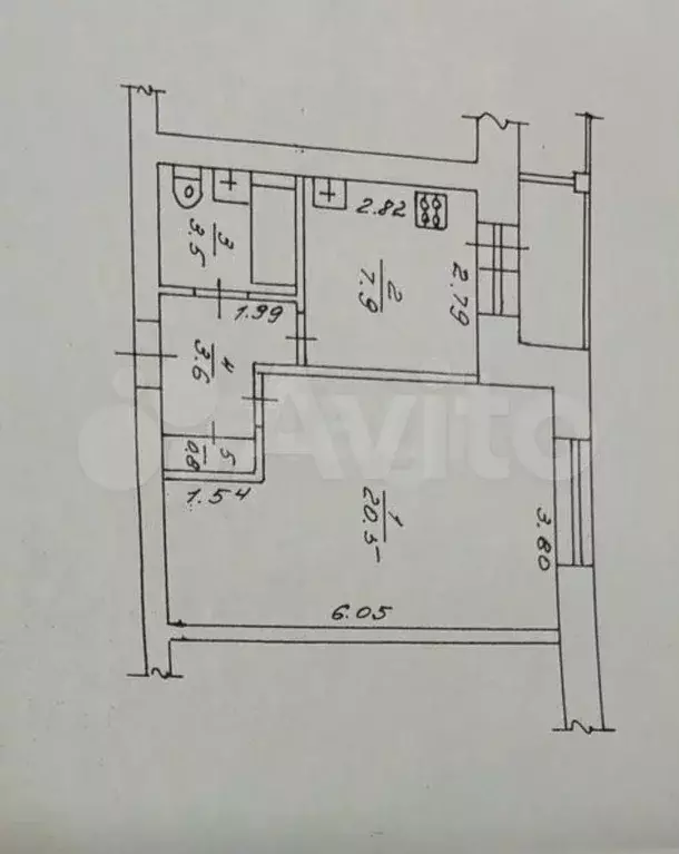 1-к. квартира, 36,3 м, 3/9 эт. - Фото 0