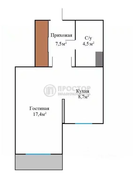 1-к кв. Московская область, Реутов Носовихинское ш., 22 (39.0 м) - Фото 1