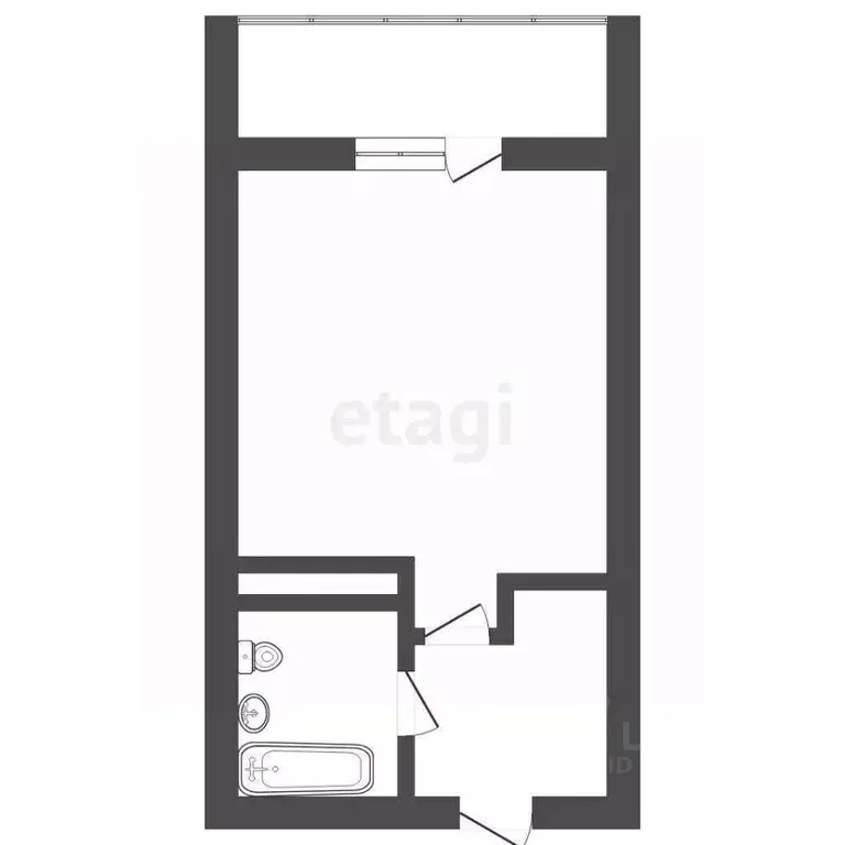 Студия Тюменская область, Тюмень ул. Газовиков, 18 (15.2 м) - Фото 2
