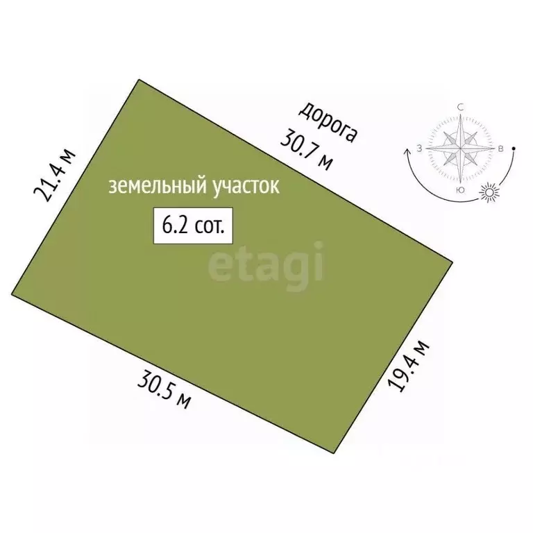 Участок в Саратовская область, Саратов проезд 10-й Гуселковский (6.21 ... - Фото 2