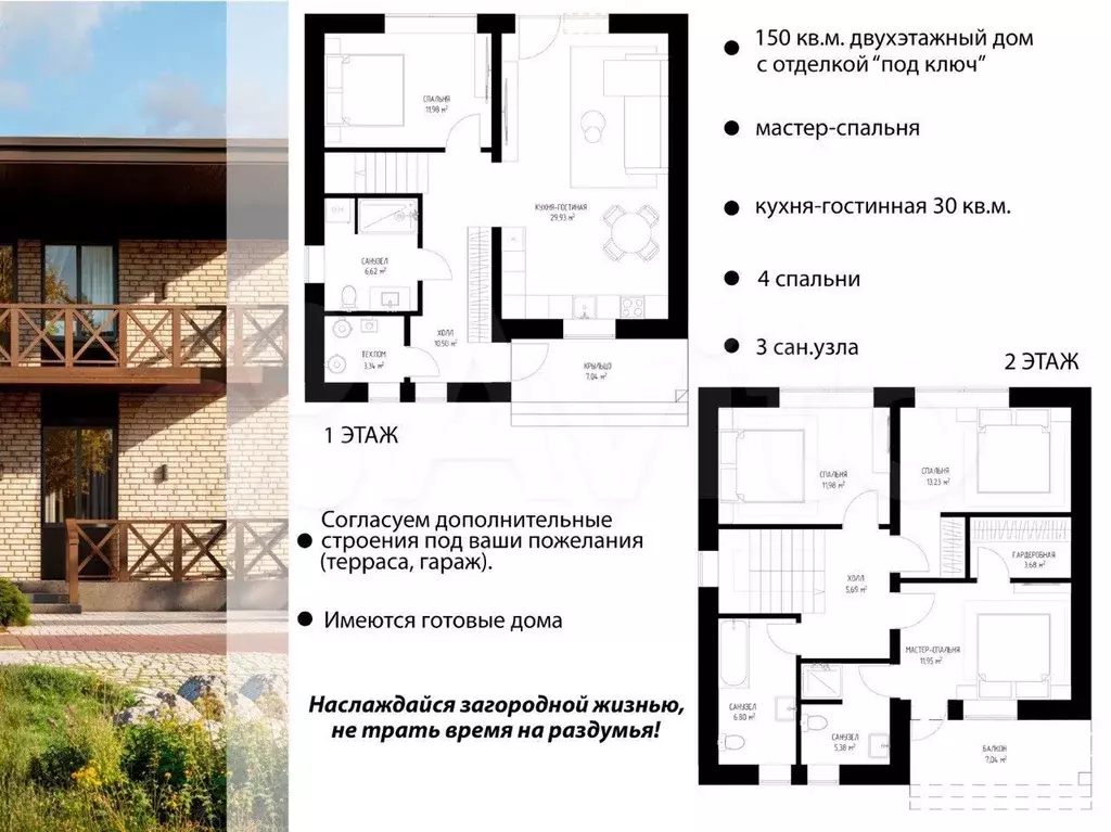 Дом 150,4 м на участке 7 сот. - Фото 0