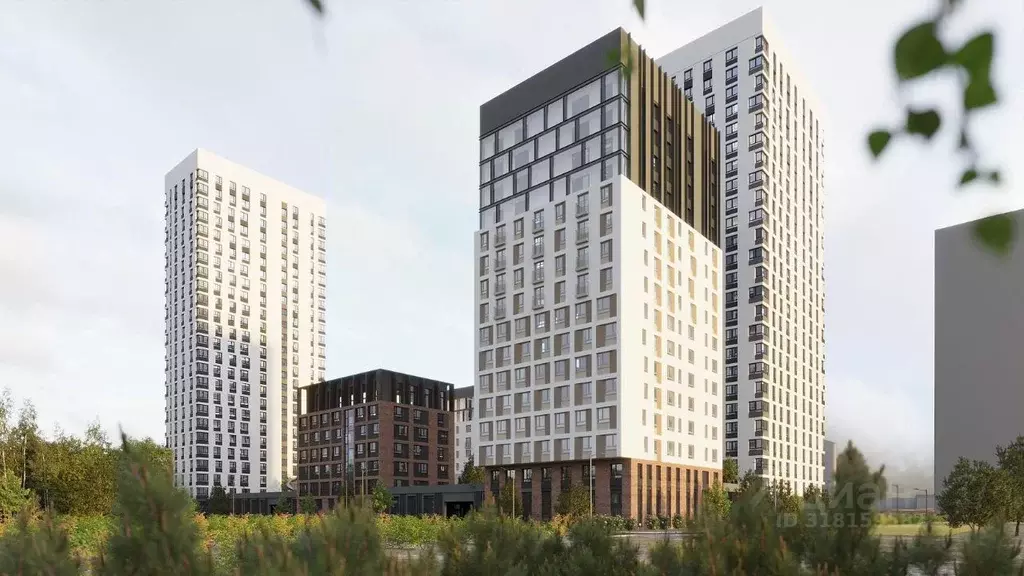 1-к кв. Свердловская область, Екатеринбург ВИЗ жилрайон, Риверсайд ... - Фото 2