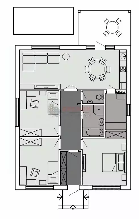 Дом в Ростовская область, Аксайский район, Ольгинская ст-ца ... - Фото 2