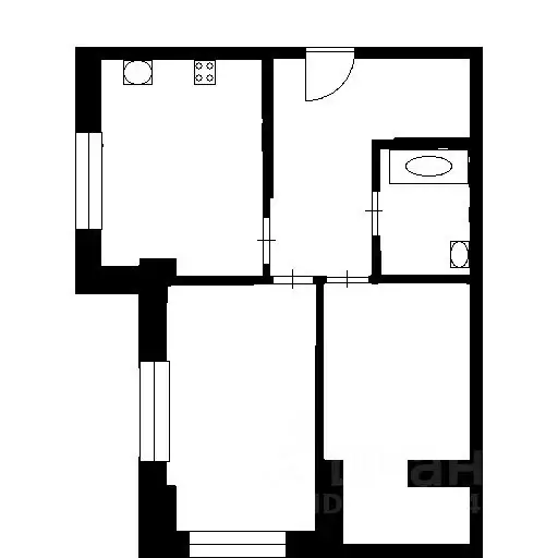 2-к кв. Санкт-Петербург ул. Карпинского, 28К6 (44.5 м) - Фото 2
