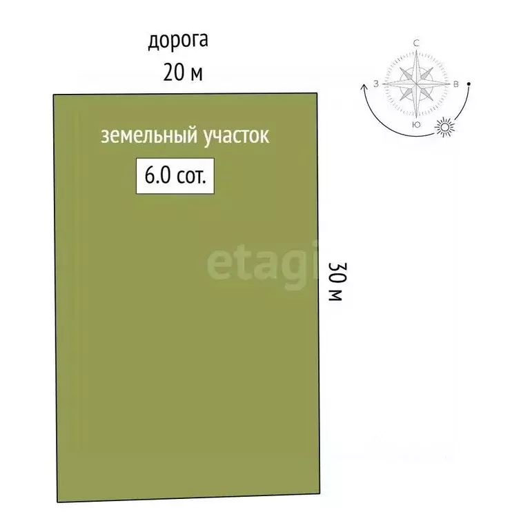 Участок в Ростовская область, Ростов-на-Дону Защитник СНТ, ул. 9-я ... - Фото 2