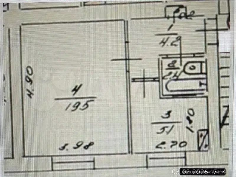 1-к кв. Севастополь туп. Бакинский, 6 (31.4 м) - Фото 1