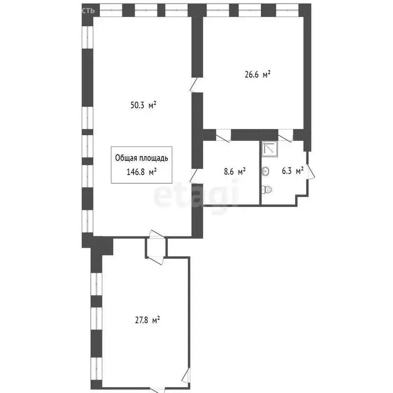 Офис (146.8 м) - Фото 1