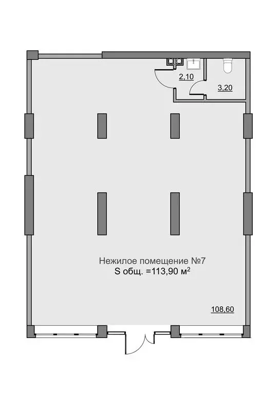 Помещение свободного назначения (113.9 м) - Фото 2