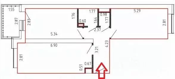 2-к кв. Московская область, Пушкинский городской округ, с. Тарасовка, ... - Фото 1