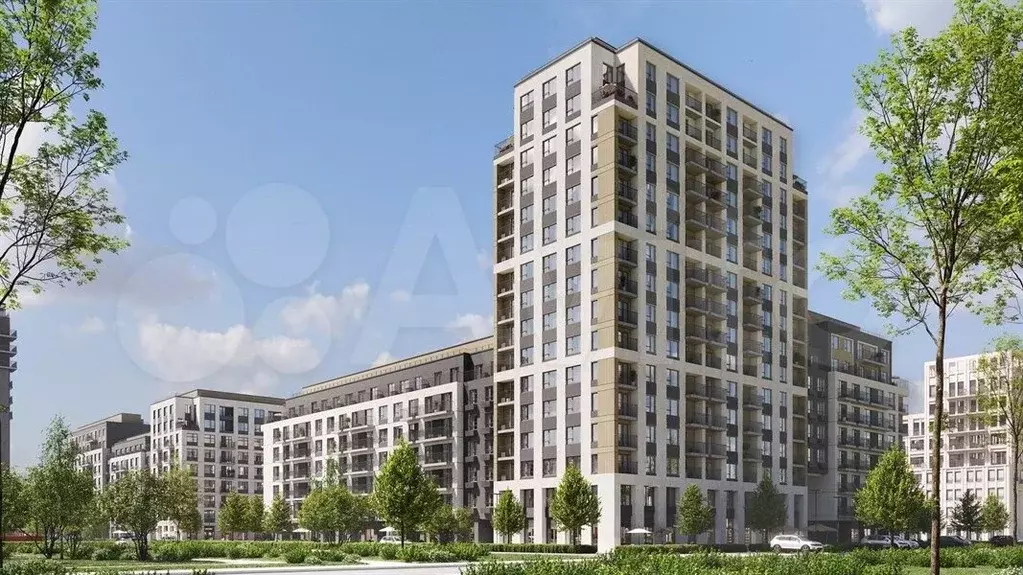 2-к. квартира, 65,7 м, 8/16 эт. - Фото 1