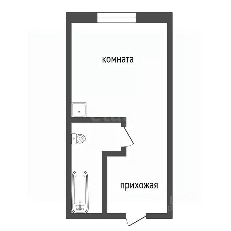 Студия Красноярский край, Красноярск Новая ул., 28 (9.7 м) - Фото 2