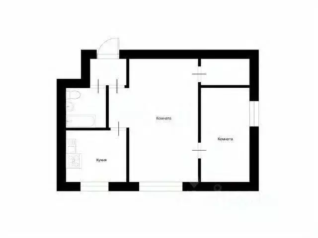 2-к кв. Татарстан, Казань проезд Детский, 8 (54.1 м) - Фото 2