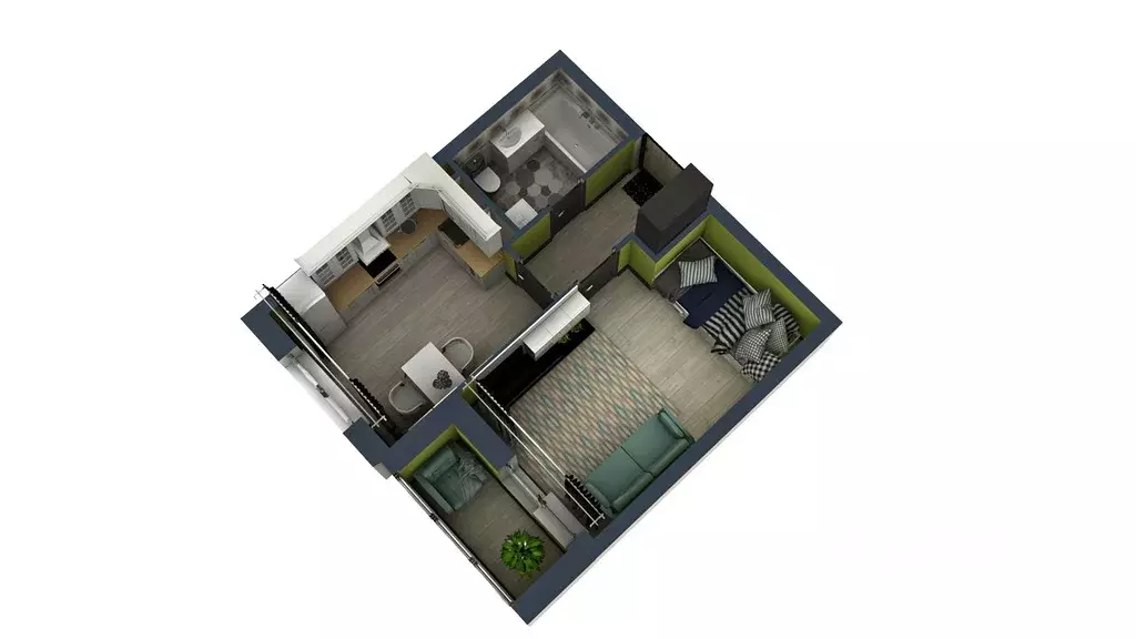 1-к кв. Владимирская область, Владимир Веризино мкр, Веризино лайф ... - Фото 1