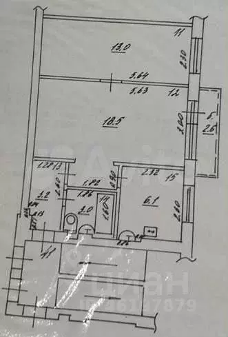 2-к кв. Самарская область, Самара ул. Энтузиастов, 27 (43.8 м) - Фото 2