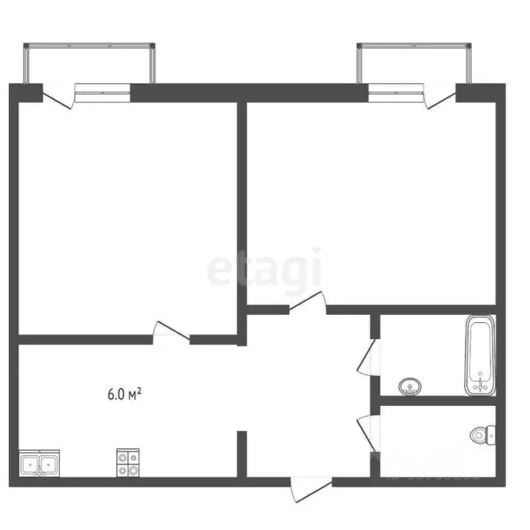 2-к кв. Коми, Сыктывкар Слободская ул., 7 (34.7 м) - Фото 1