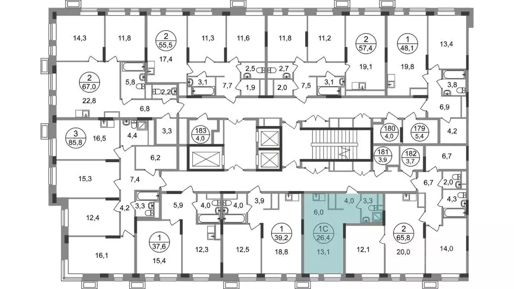 Квартира, студия, 26.4 м - Фото 2