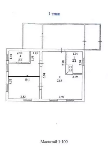 Дом в село Лозовое, Северная улица, 28 (82.3 м) - Фото 1