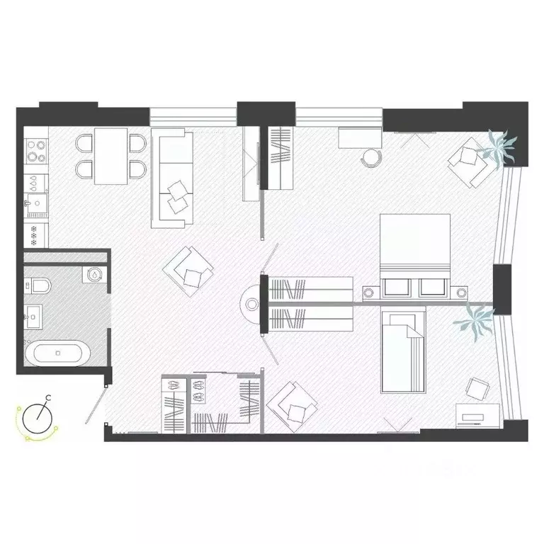 3-к кв. Приморский край, Владивосток ул. Нейбута (78.5 м) - Фото 1
