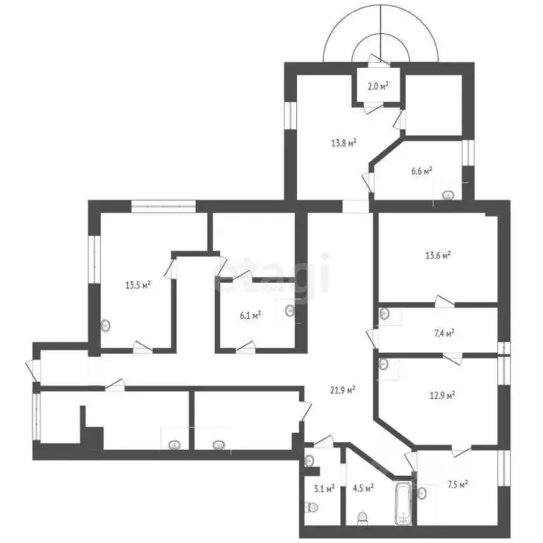 Офис в Тюменская область, Тюмень Олимпийская ул., 8к2 (127 м) - Фото 1