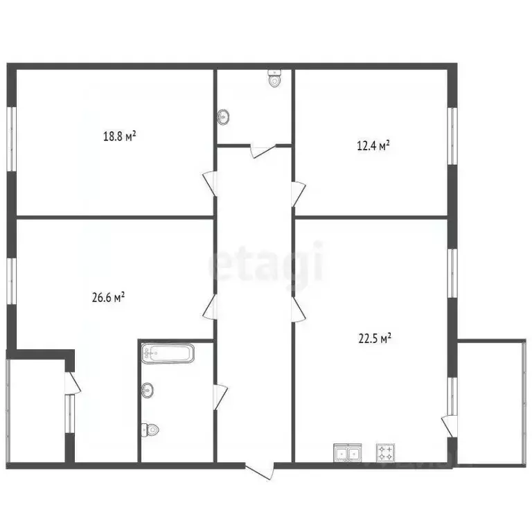 3-к кв. Санкт-Петербург просп. Тореза, 36К2 (102.5 м) - Фото 2