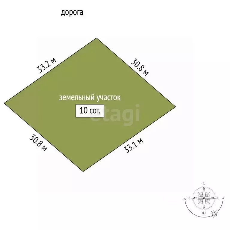 Участок в Омская область, Омский район, с. Новотроицкое ул. Гагарина, ... - Фото 1