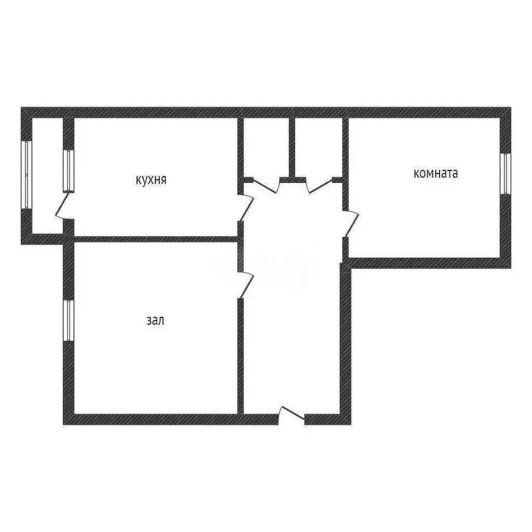 2-комнатная квартира: Курган, жилой район Заозёрный, 3-й микрорайон, ... - Фото 0