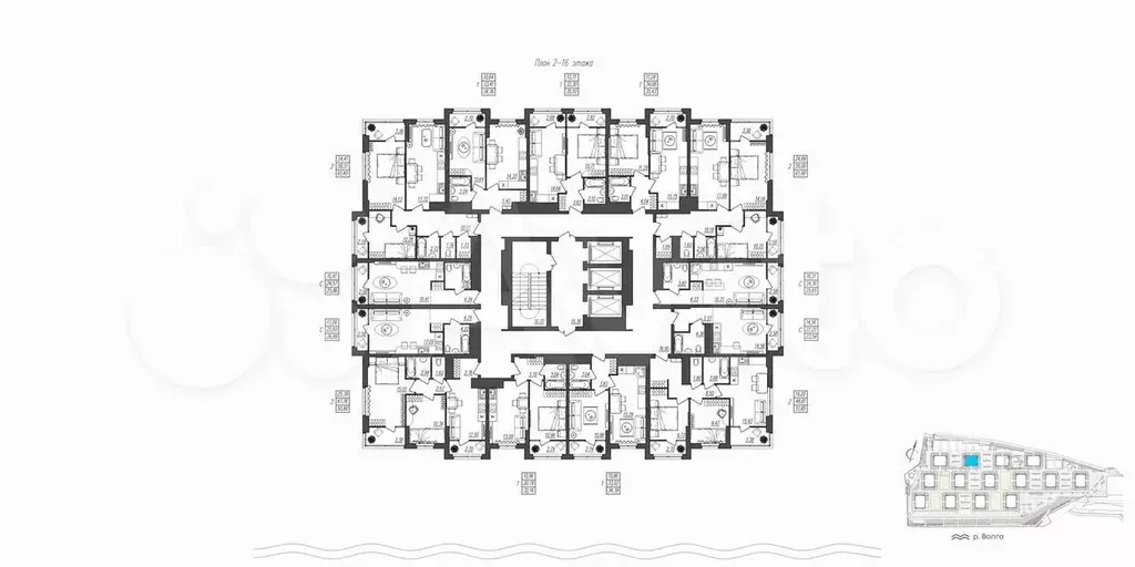 Квартира-студия, 26,9 м, 3/17 эт. - Фото 1