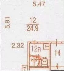 Квартира-студия, 28 м, 1/4 эт. - Фото 0
