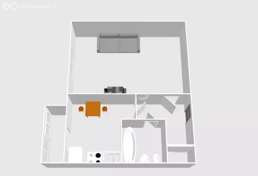 1-комнатная квартира: Ноглики, Физкультурная улица, 66 (38.8 м) - Фото 1