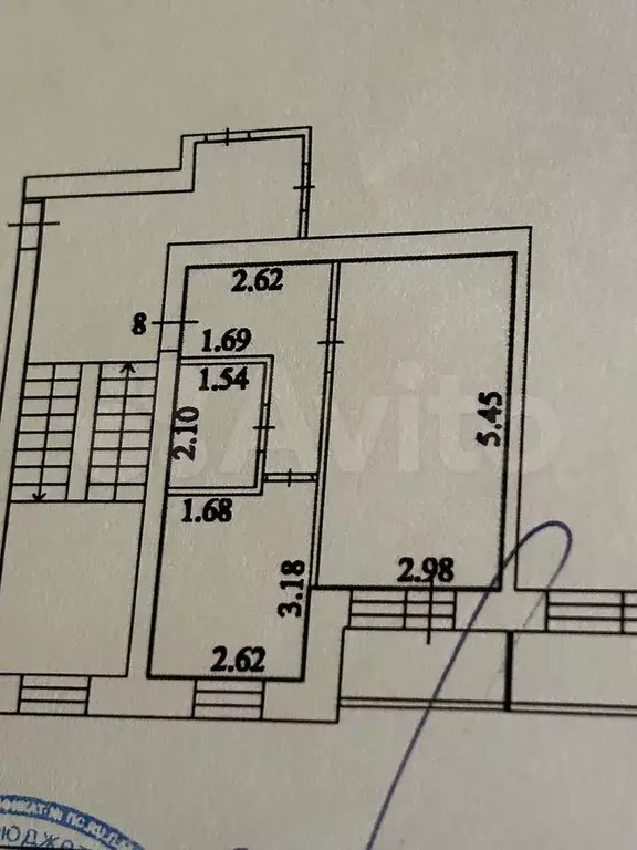 1-к. квартира, 33,3 м, 3/3 эт. - Фото 0