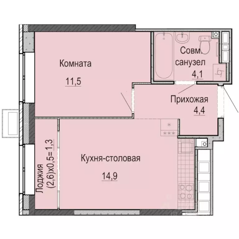 1-к кв. Удмуртия, Ижевск Ракетный жилрайон, 3-й мкр,  (36.7 м) - Фото 0