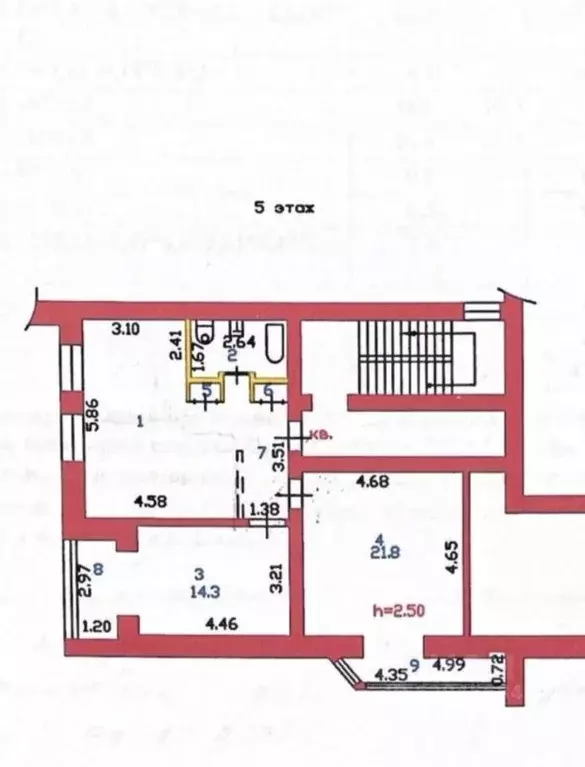 2-к кв. Пензенская область, Пенза ул. Куйбышева, 10 (77.6 м) - Фото 1