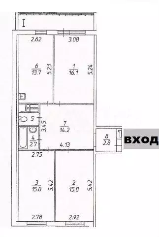 3-к. квартира, 81,8 м, 16/16 эт. - Фото 0