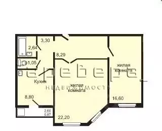 2-к кв. Красноярский край, Красноярск Северный проезд, 8 (62.6 м) - Фото 2