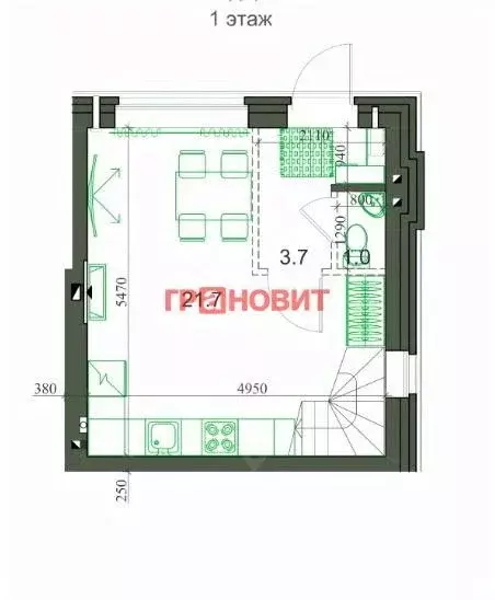 3-к кв. Новосибирская область, Новосибирский район, Мичуринский ... - Фото 1