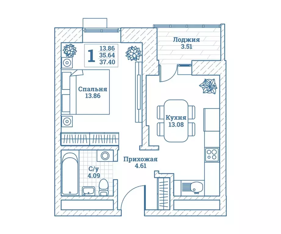 1-к кв. Московская область, Щелково городской округ, Монино пгт ул. ... - Фото 1