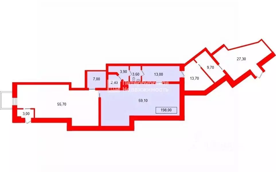 Помещение свободного назначения в Санкт-Петербург просп. Наставников, ... - Фото 2