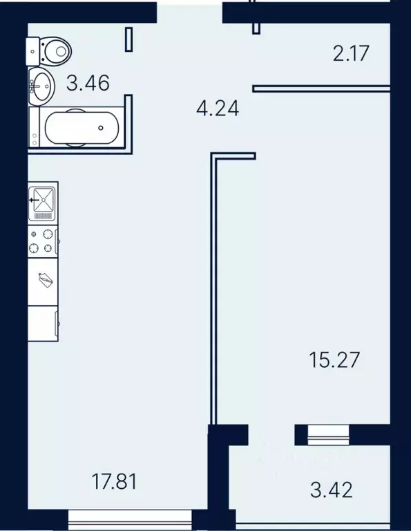 1-к кв. Саратовская область, Саратов ул. Имени Николая Егорова (46.37 ... - Фото 0
