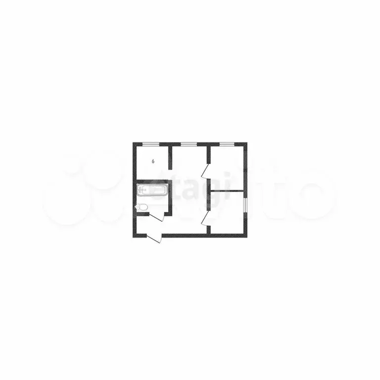2-к. квартира, 41,7 м, 4/5 эт. - Фото 0