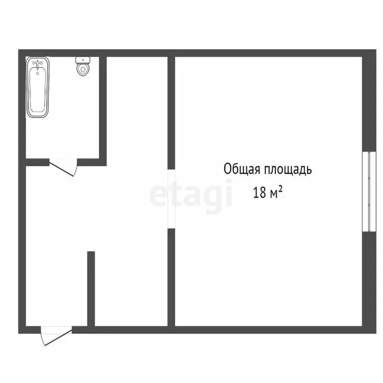 1-комнатная квартира: Бийск, улица имени Героя Советского Союза ... - Фото 1