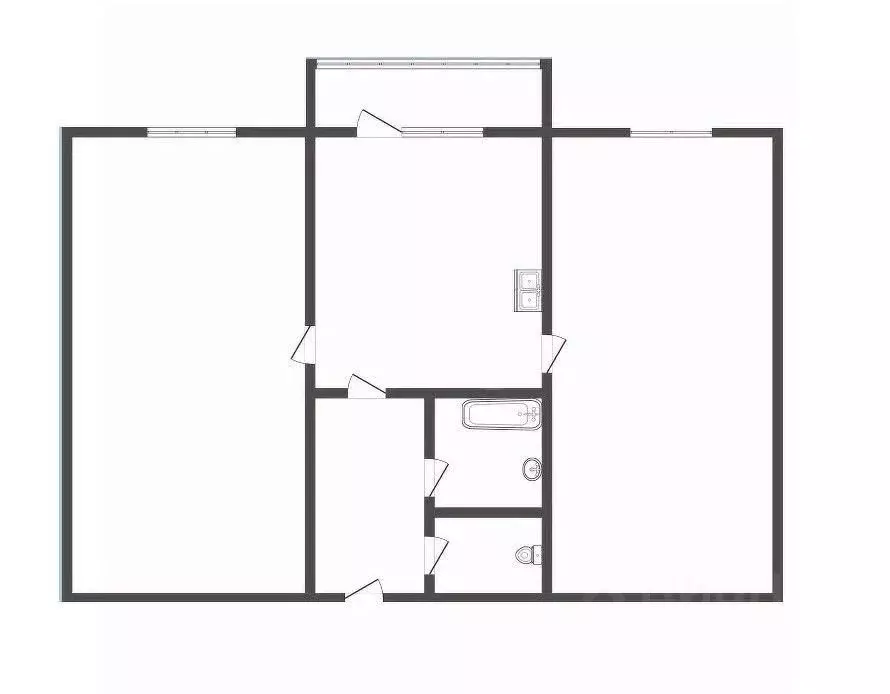 2-к кв. Кемеровская область, Прокопьевск ул. Обручева, 31 (50.5 м) - Фото 2