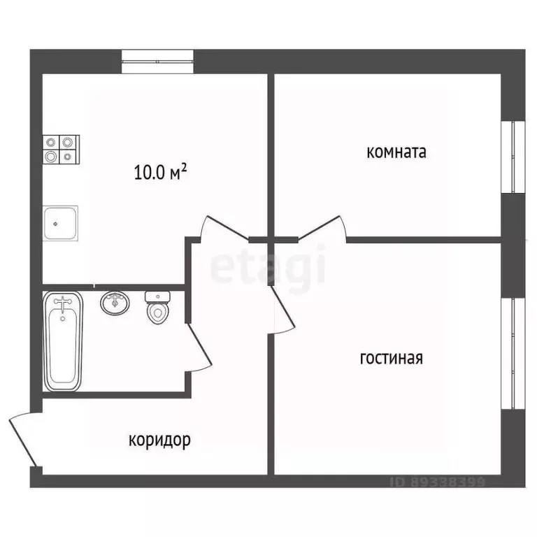 2-к кв. Башкортостан, Бирский район, Сусловский сельсовет, с. Суслово ... - Фото 2