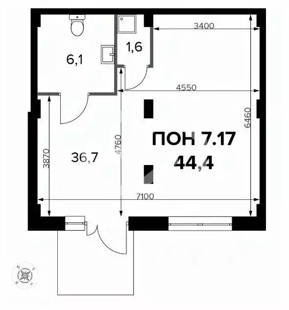 Помещение свободного назначения в Москва Ленинградское ш., 228к5 (44 ... - Фото 2