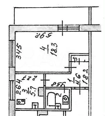 2-к. квартира, 32,7 м, 9/9 эт. - Фото 0