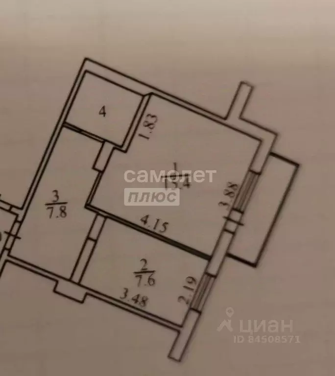 1-к кв. Калужская область, Калуга городской округ, д. Мстихино ул. ... - Фото 2